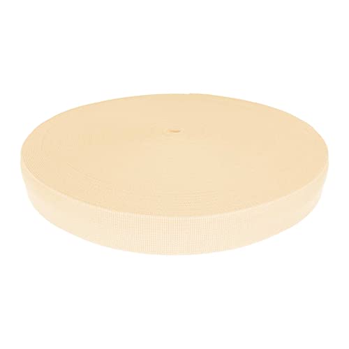 Gurtband Polyester 45m x 30mm PES Trägerband Riemen Tragband Farbwahl, Gurtband:122 creme von maDDma