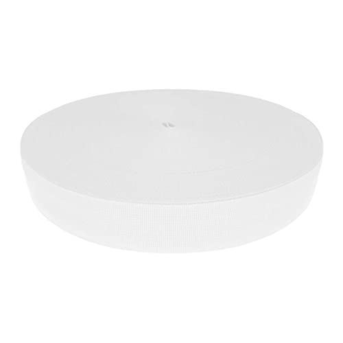 Gurtband Polyester 45m x 30mm PES Trägerband Riemen Tragband Farbwahl, Gurtband:501 weiß von maDDma