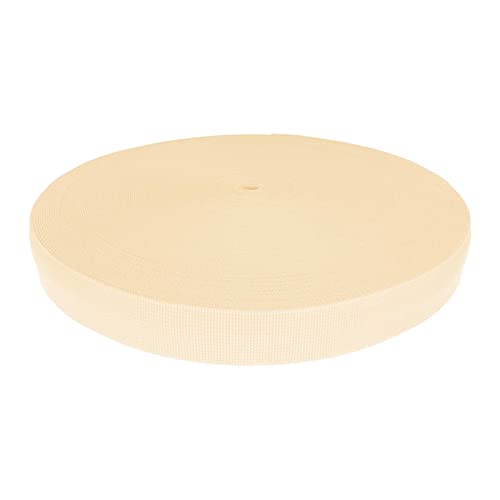 Gurtband Polyester 45m x 38mm PES Trägerband Riemen Tragband Farbwahl, Gurtband:122 creme von maDDma