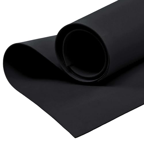 Moosgummi 90cm breit ab 0,5m 23 Farben Schaumgummi PE Schaumstoff Basteln Stoff, gerollter Versand, Farbe:schwarz Moosgummi 90cm breit ab 0,5m 23 Farben Schaumgummi PE Schaumstoff Basteln Stoff, gerollter Versand, Farbe:schwarz von maDDma