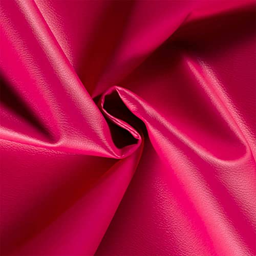 Oekoleder Kunstleder Zuschnitt ab 50x140cm Lederimitat 450g/m² 23 Farben, Farbe:fuchsia von maDDma