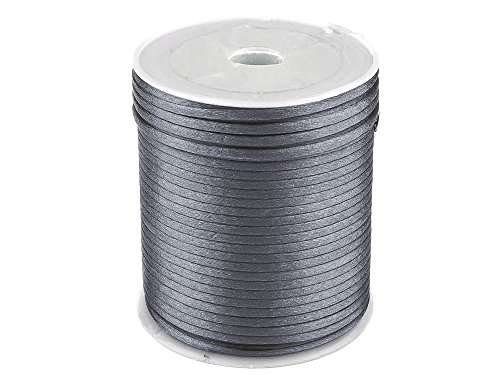 Satin-Schnur 90m x 2mm Satinkordel Schmuck-Kordel -Schnur Kumihimo Bänder Nylonschnur, Farbwahl von maDDma