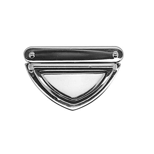 Steckschloss Mappenverschluss Taschenschloss 25 x 50 mm 4 Farben zur Wahl, Farbe:silber von maDDma