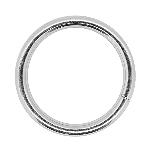 10 stabile Metallringe Rundringe O-Ringe Gurt-Ringe, Größen-/Farbwahl, Farbe:silber, Größe:30x4mm von maDDma
