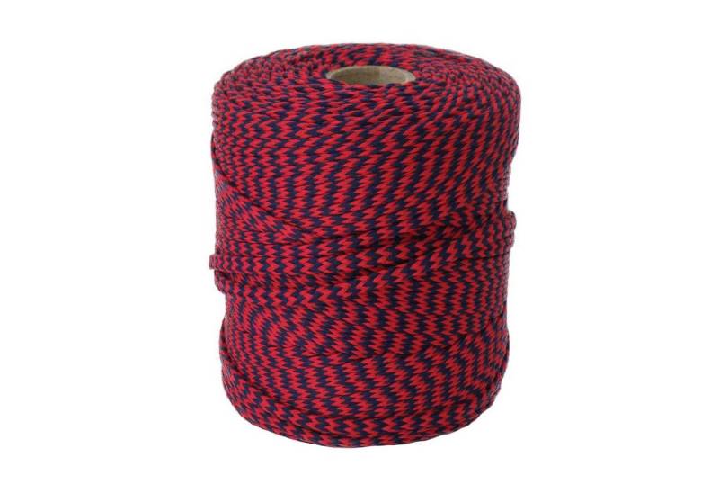 maDDma 100m Polyester-Schnur Kordel 4mm, mehrfarbig, verschiedene Farben Seil, dunkelblau/dunkelrot von maDDma