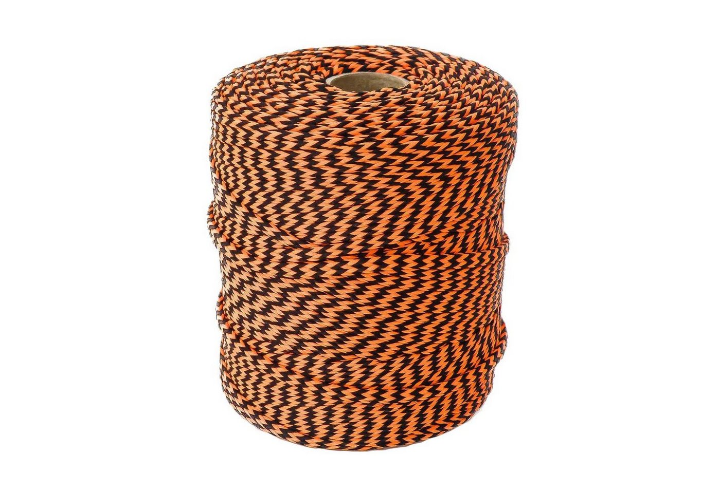 maDDma 100m Polyester-Schnur Kordel 4mm, mehrfarbig, verschiedene Farben Seil, schwarz/orange von maDDma