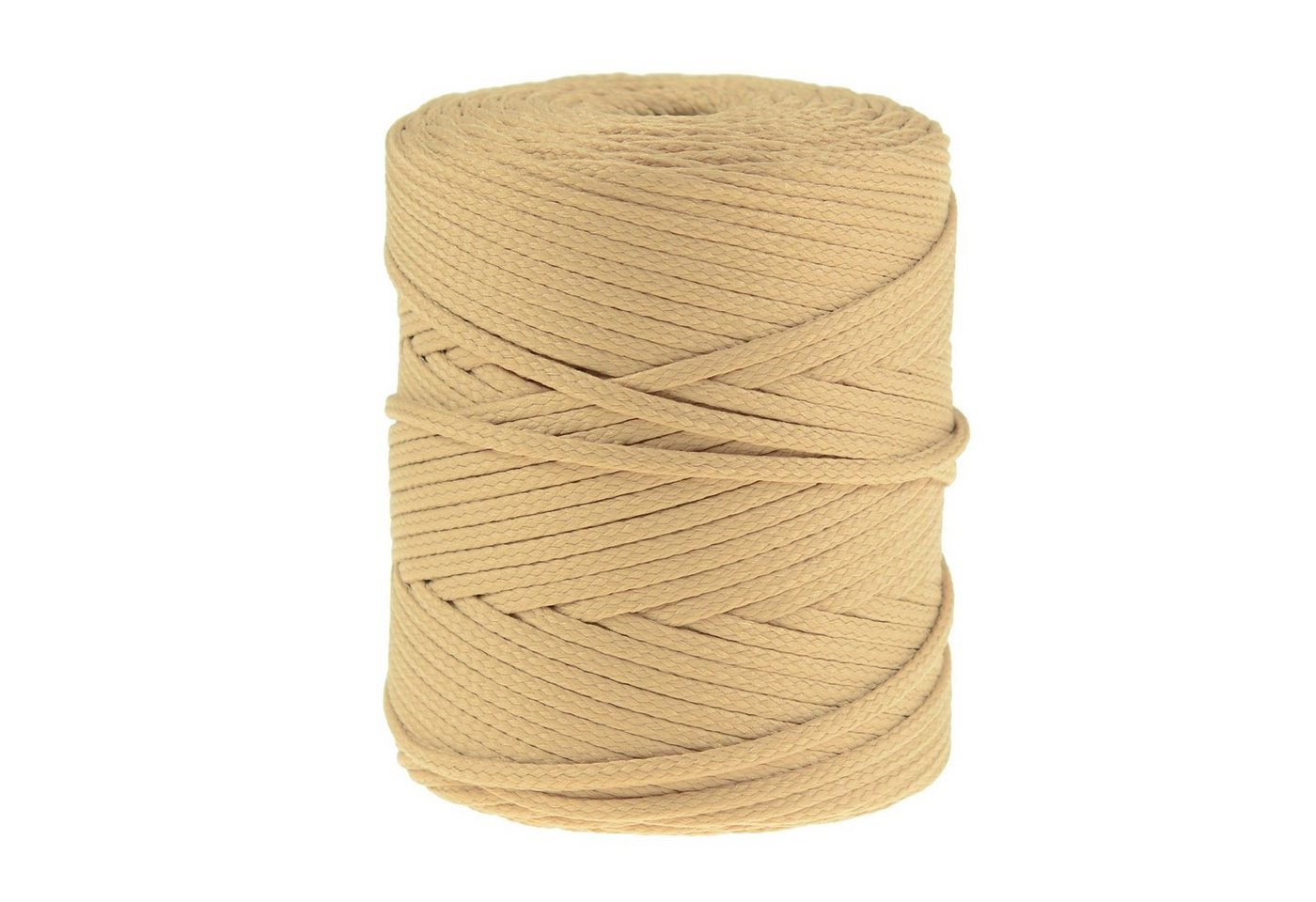 maDDma 100m Polyester-Schnur Kordel 4mm Seil, beige von maDDma