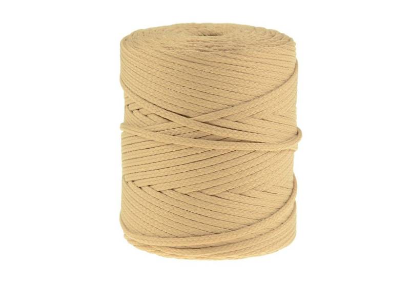 maDDma 100m Polyester-Schnur Kordel 4mm Seil, beige von maDDma
