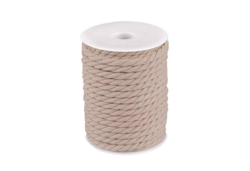 maDDma 10m Baumwollseil 12 mm gedreht Seil, beige von maDDma