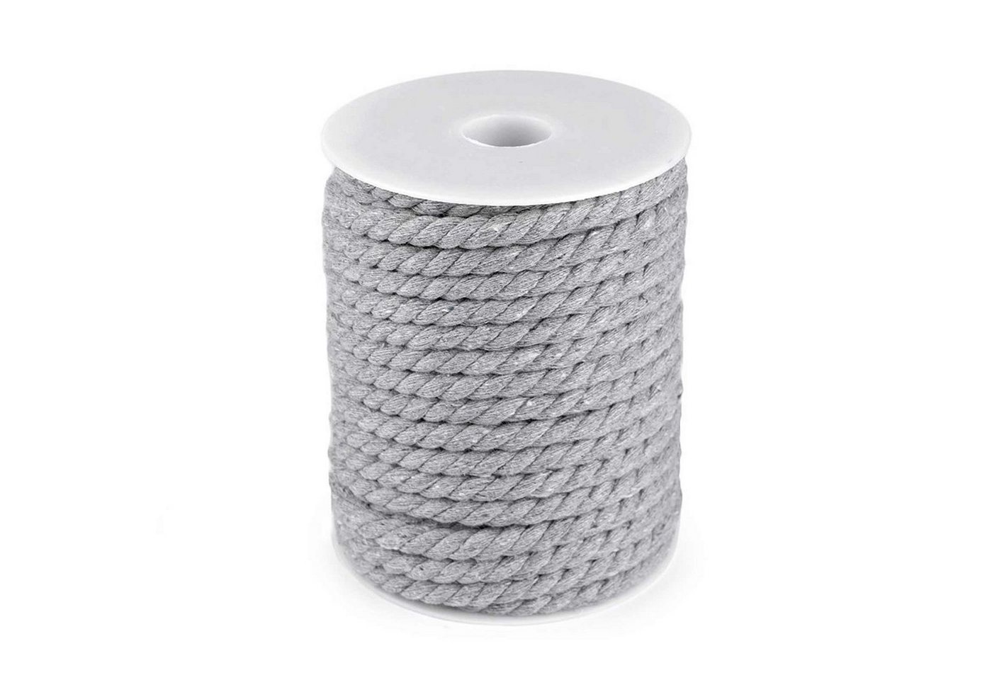 maDDma 19m Baumwollseil gedreht Seil, grau von maDDma
