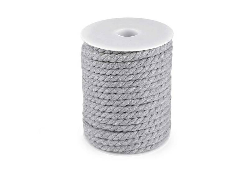maDDma 19m Baumwollseil gedreht Seil, grau von maDDma