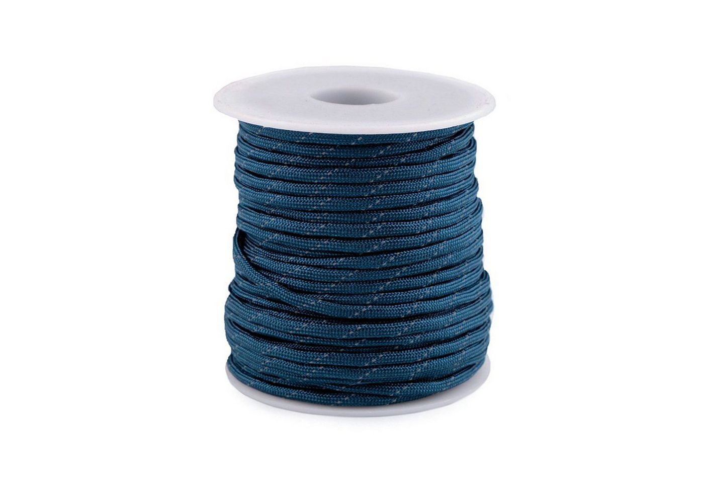 maDDma 25 Meter Polyester-Schnur Reflektierende 4mm Farbwahl Seil, dunkelblau von maDDma