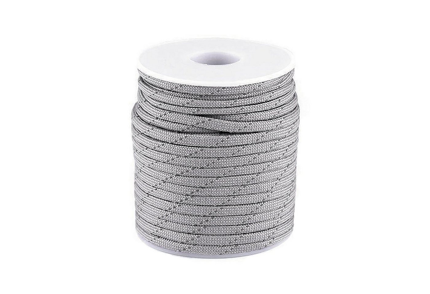 maDDma Kordel 25 Meter Polyester-Schnur Reflektierende 4mm Farbwahl, hellgrau maDDma Kordel 25 Meter Polyester-Schnur Reflektierende 4mm Farbwahl, hellgrau von maDDma