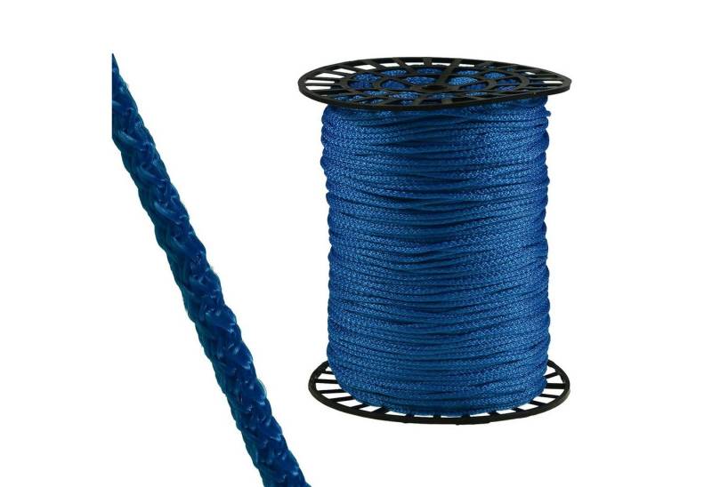 maDDma 350m Polypropylenkordel Ø 4mm auf Rolle Seil, blau von maDDma