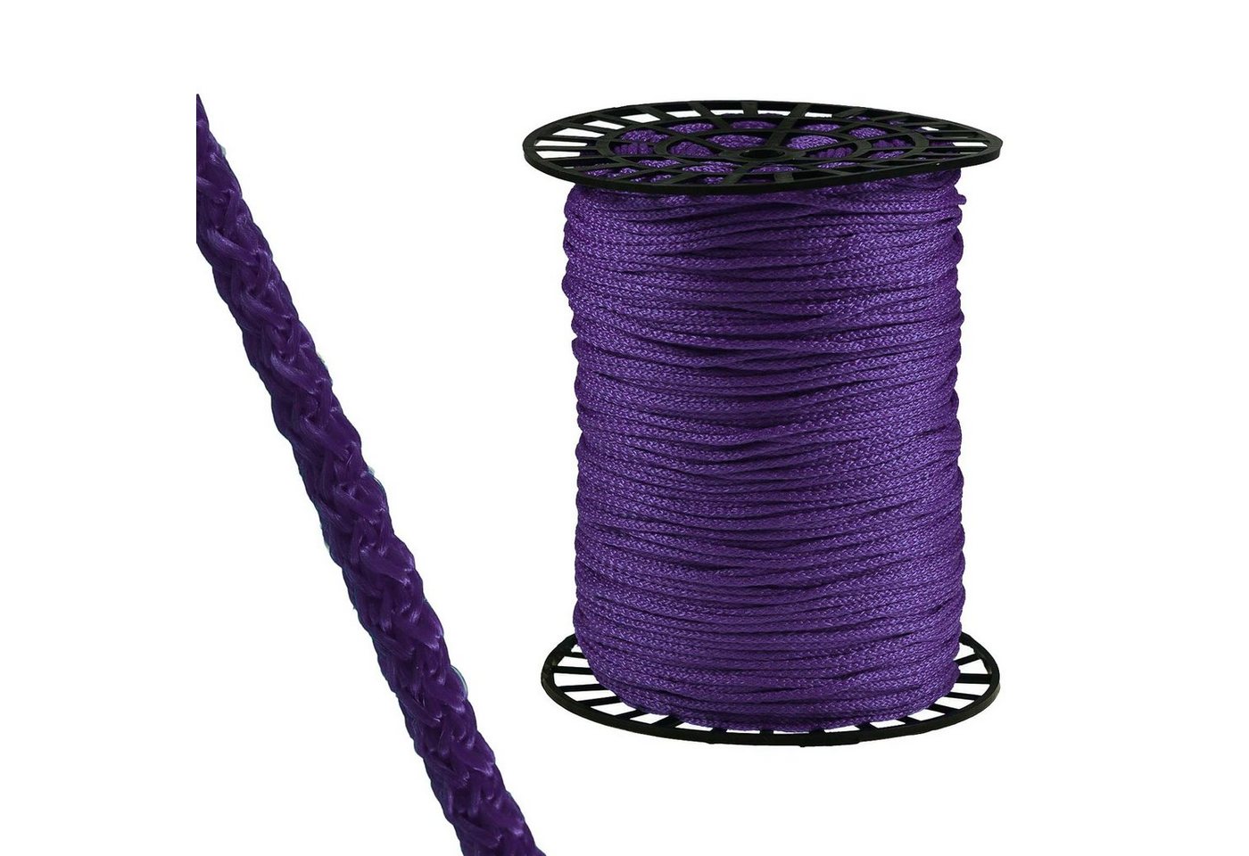 maDDma 350m Polypropylenkordel Ø 4mm auf Rolle Seil, violett von maDDma