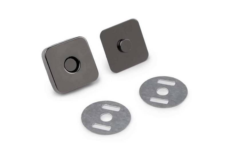maDDma 5 Magnet-Verschlüsse 18x18mm Farbwahl - Taschen Schloss Verschluss Gurtstecker (5er Set) von maDDma