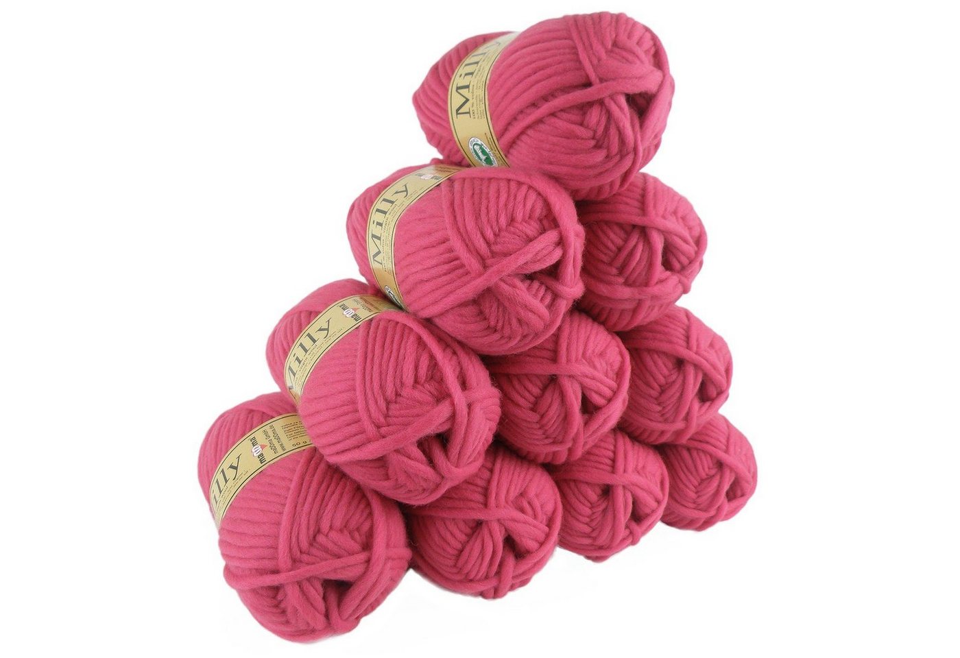 maDDma 500g Filzwolle Milly Wolle zum Strickfilzen Häkelwolle, 50 m, 58 pink von maDDma