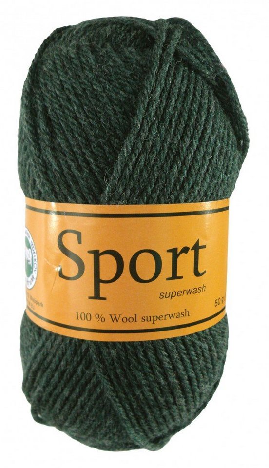 maDDma 500g Sport Super Wash Premium Strickgarn Häkelwolle, 125 m, smaragdgrün von maDDma