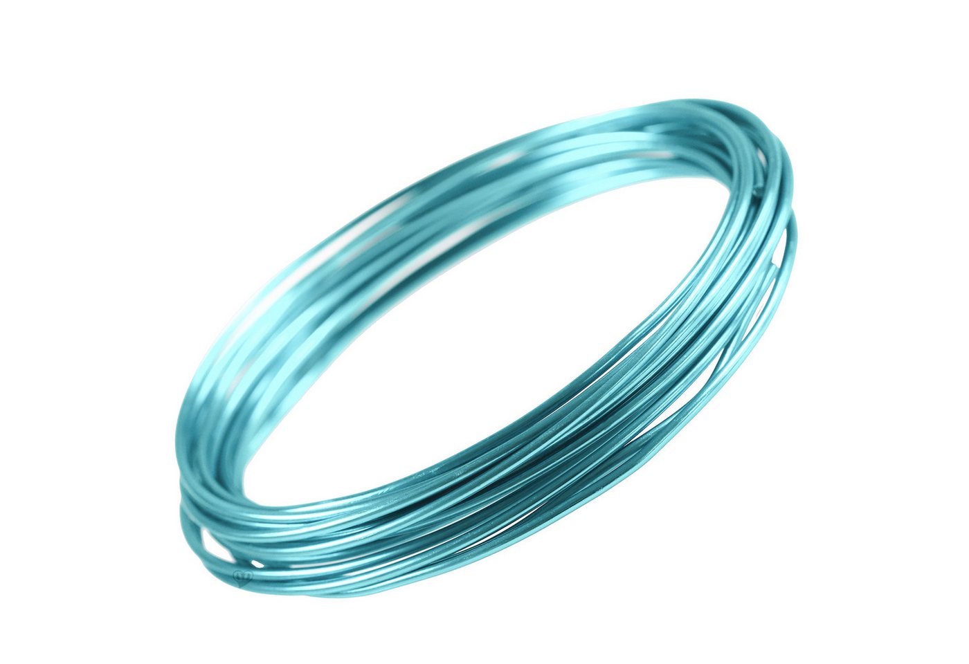 maDDma Basteldraht 5m Aluminiumdraht 2mm Biegedraht Bindedraht Floristikdraht, pastellblau von maDDma