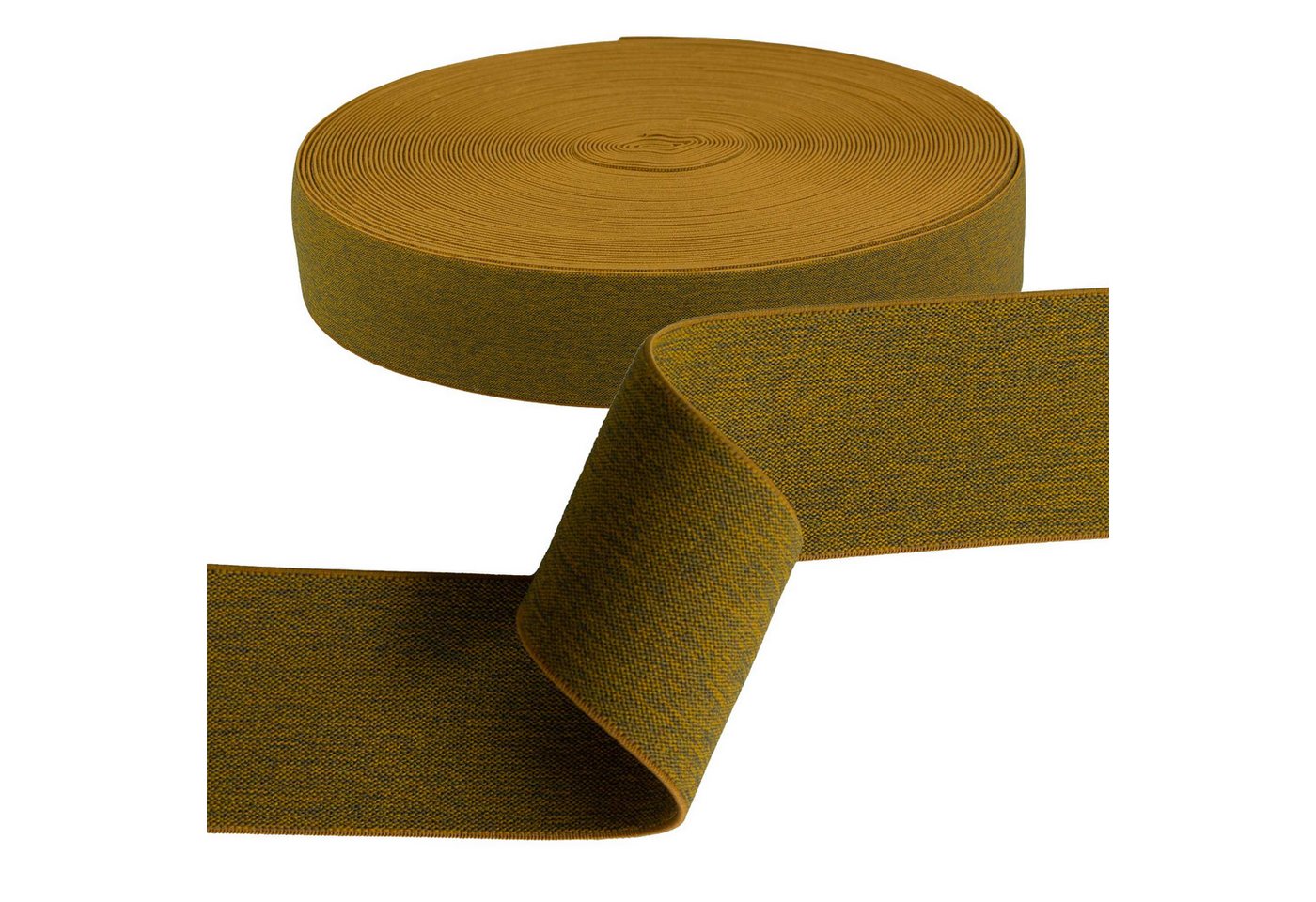 maDDma Gummiband Gummiband meliert ab 1m x 40mm beidseitig Gummilitze flach Stretch, senfgelb maDDma Gummiband Gummiband meliert ab 1m x 40mm beidseitig Gummilitze flach Stretch, senfgelb von maDDma