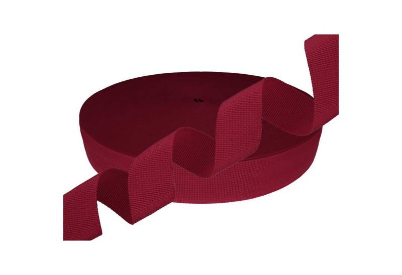maDDma Gurtband Polyester 10m lang 20mm breit Farbwahl Rollladengurt, 059 weinrot von maDDma