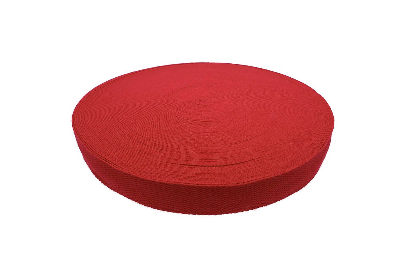 maDDma Polycotton Gurtband 45m x 38mm Tragband Taschenband Rucksackgurt Rollladengurt (Einzelrolle), 171 rot von maDDma