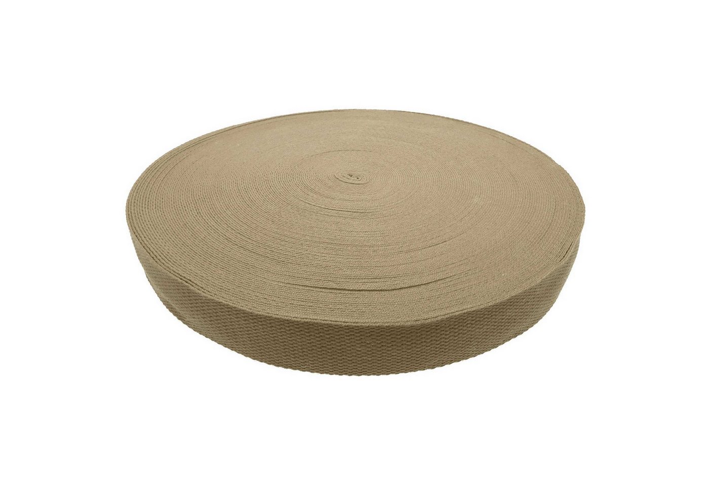 maDDma Polycotton Gurtband 45m x 38mm Tragband Taschenband Rucksackgurt Rollladengurt (Einzelrolle), 219 beige von maDDma