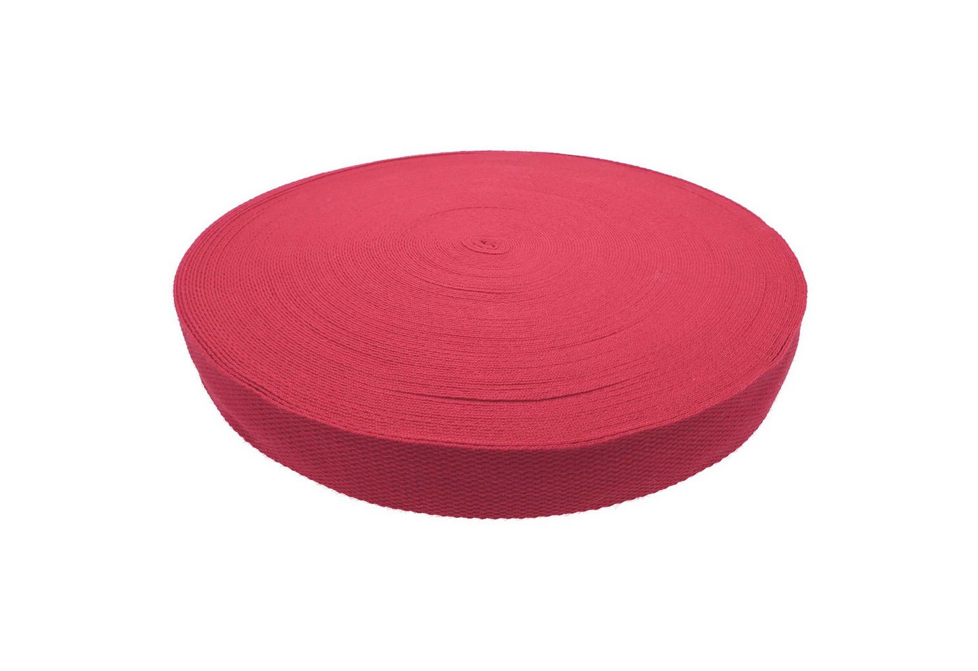 maDDma Polycotton Gurtband 45m x 38mm Tragband Taschenband Rucksackgurt Rollladengurt (Einzelrolle), 516 himbeer von maDDma