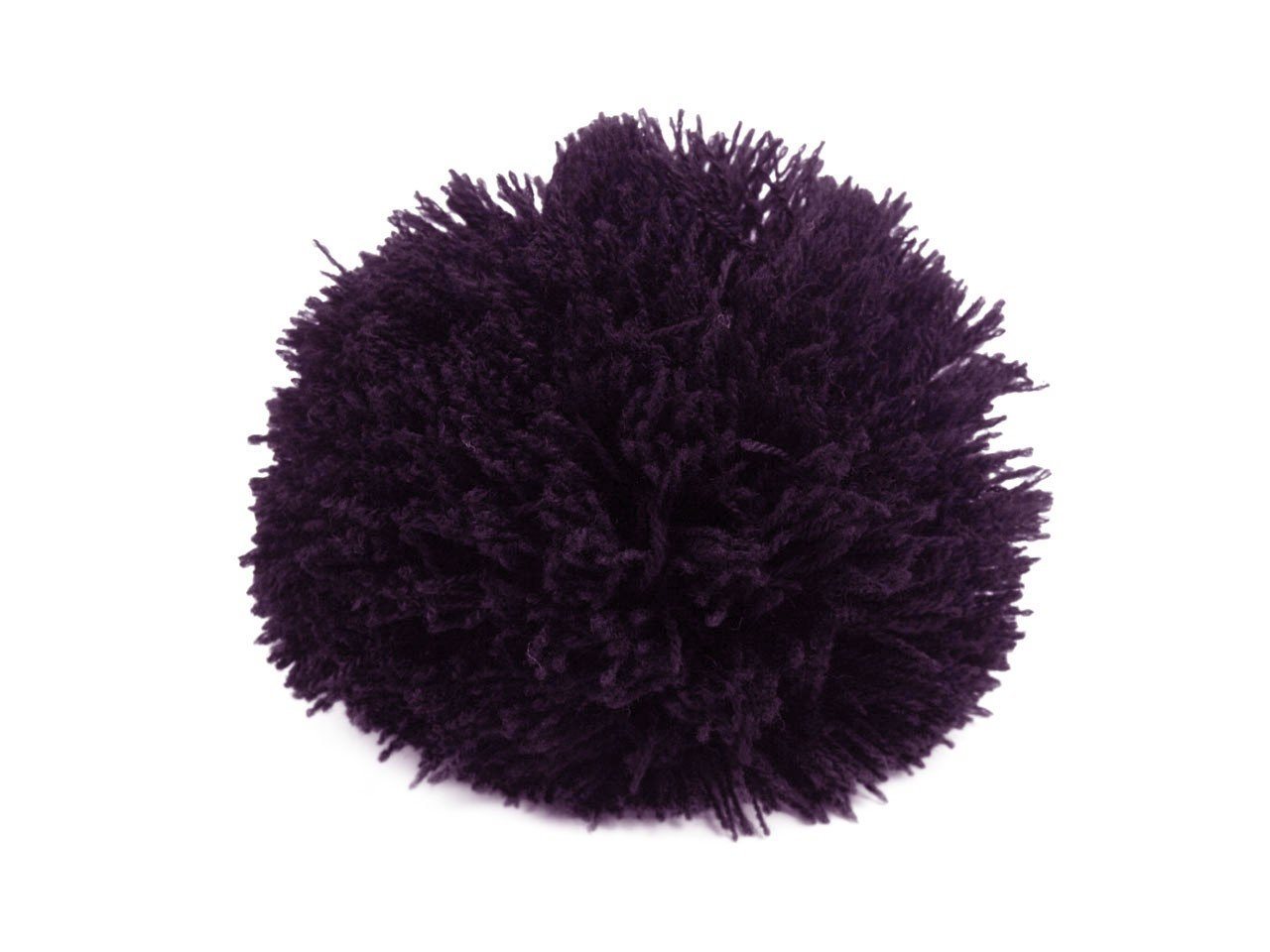 maDDma Pompon 2 Bommeln / Wollbommeln / Pompon, 7cm (2 Stück), aubergine von maDDma