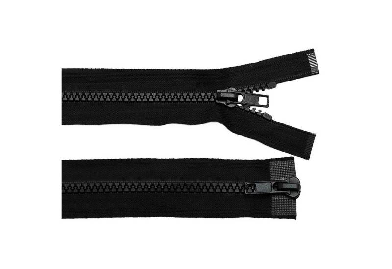 maDDma Reißverschluss 1 Reißverschluss 2-Wege 5mm 65cm teilbar Autolock Farbwahl, schwarz von maDDma