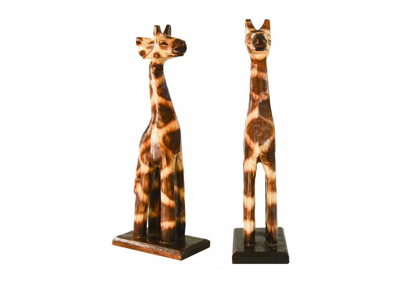 maDDma Tierfigur 1 Giraffe aus Holz, Deko-Giraffe, Grösse: ca. 20 cm, Giraffe - 20 cm von maDDma