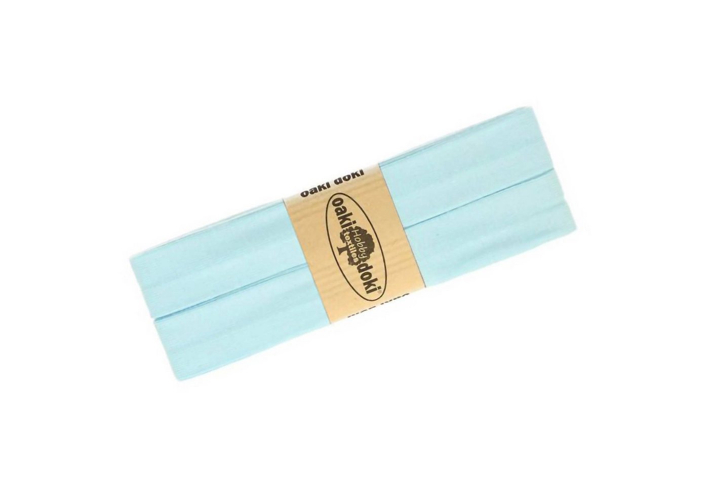 maDDma Webband 3m Oaki Doki Tricot de Luxe Jersey-Schrägband Einfassband elastisch, pastellblau von maDDma