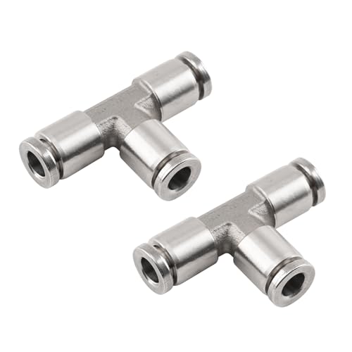 maXpeedingrods Edelstahl-T-Verbindungsstücke, 6 mm Außendurchmesser Rohrverschraubung von maXpeedingrods