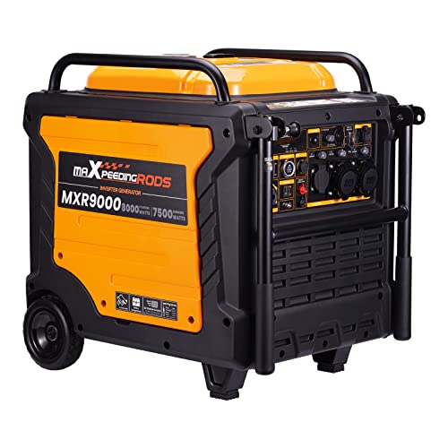 maXpeedingrods Inverter Stromgenerator 8000W Benzin 4 Takt Leise und leicht als Notstromaggregat hausversorgung für Garage von maXpeedingrods