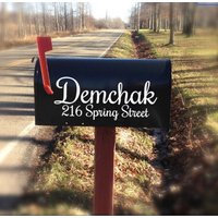 Benutzerdefinierte Mailbox Aufkleber Adresse, Mailbox-Adresse, Mailbox-Schriftzug, Mailbox-Aufkleber, Monogramm, Vinyl Benutzerdefinierte Mailbox Aufkleber Adresse, Mailbox-Adresse, Mailbox-Schriftzug, Mailbox-Aufkleber, Monogramm, Vinyl von mabelandmaple