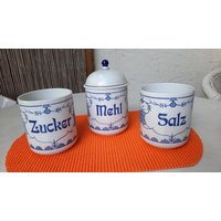 Vorratsbehälter, 3 Stück Zus. Nur 19 Euro Hochwertig 12cm Höhe. Sehr Schönes Porzellan, Stabil Vorratsbehälter, 3 Stück Zus. Nur 19 Euro Hochwertig 12cm Höhe. Sehr Schönes Porzellan, Stabil von mabelle101