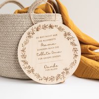 Allerbeste Mama & Tollste Oma - Personalisiertes Holzschild von maberyDE