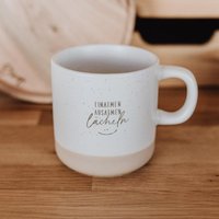 Einatmen Ausatmen Lächeln - Keramiktasse in Weiß | Steingut Tasse Becher Mit Henkel, Graviert, Geschenk Zum Geburtstag, Muttertag, Vatertag Einatmen Ausatmen Lächeln - Keramiktasse in Weiß | Steingut Tasse Becher Mit Henkel, Graviert, Geschenk Zum Geburtstag, Muttertag, Vatertag von maberyDE