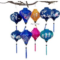 Hoi An Bambus Laterne 35 cm - Handbemalung Mit Phoenix & Florale Mustern Hoi An Bambus Laterne 35 cm - Handbemalung Mit Phoenix & Florale Mustern von macynvintage