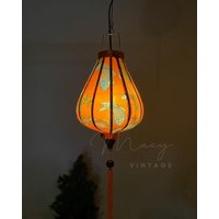 Wasserdichte Laterne, Blumenmuster, Stoff 18, Größe 35 cm - Hauptlampen, Terrassendekoration, Verwendung Im Freien von macynvintage