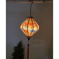 Wasserdichte Laterne, Lotusmuster, Stoff 20, Größe 35 cm von macynvintage