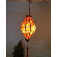 Wasserdichte Laterne, Blumenmuster, Stoff 28, Größe 35 cm - Hauptlampen, Terrassendekoration, Verwendung Im Freien von macynvintage