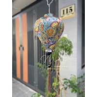 Wasserdichte Laterne, Stoff 4, Größe 35 cm - Hauslampen, Terrassendekoration, Verwendung Im Freien von macynvintage