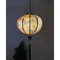 Wasserdichte Laterne, Blumenmuster, Stoff 17, Größe 35 cm - Hauslampen, Terrassendekoration, Verwendung Im Freien von macynvintage