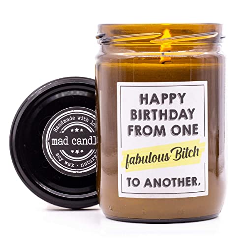 Mad Candle Duftkerze mit Spruch | Happy Birthday to another | Geburtstagskerze für Freundin | Geschnk für Frauen | Lustige Kerze | Beste Freundin Geschenke Mad Candle Duftkerze mit Spruch | Happy Birthday to another | Geburtstagskerze für Freundin | Geschnk für Frauen | Lustige Kerze | Beste Freundin Geschenke von mad candle