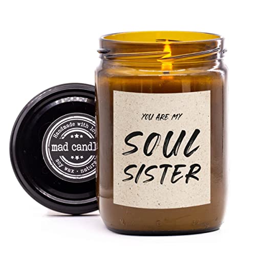 Mad Candle Duftkerze mit Spruch | You are my Soulsister | Geschenk für beste Freundin | Bff Geschenke | Lustige Kerze mit Zitat | Geburtstagskerze Mad Candle Duftkerze mit Spruch | You are my Soulsister | Geschenk für beste Freundin | Bff Geschenke | Lustige Kerze mit Zitat | Geburtstagskerze von mad candle