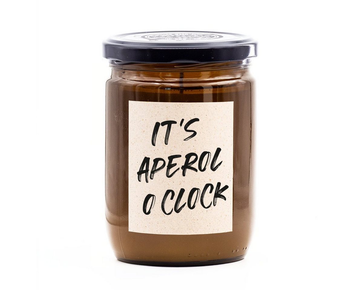 madCandle Duftkerze Aperol - 360g (1-tlg), Brenndauer Bis zu 60 Stunden, Duftkerze Frisch, Fruchtig von madCandle