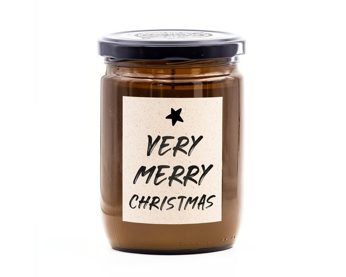 madCandle Duftkerze Merry Christmas - 360g (1-tlg), Brenndauer Bis zu 60 Stunden, Duftkerze Floral, Frisch, Fruchtig von madCandle