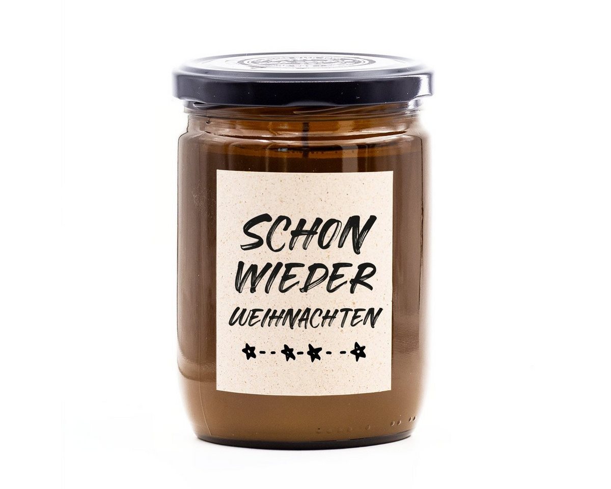 madCandle Duftkerze Schon Wieder Weihnachten - 360g (1-tlg), Brenndauer Bis zu 60 Stunden, Duftkerze Floral, Frisch, Fruchtig von madCandle