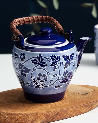 Madame Coco Vintage Porcelain Teapot | Classic English Teapot | High-Quality Tea Service | Porcelain Teapot | Royal Teapot | Teapot with for Gifts 800 ml (800ml) von madame coco